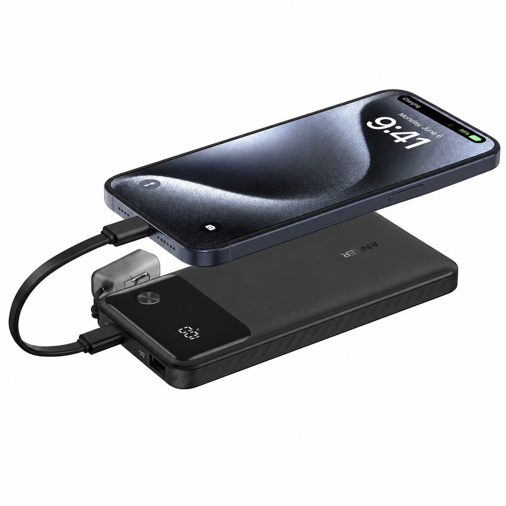 Cargador Portátil Anker 22.5W 10000mAh – Carga Rápida
