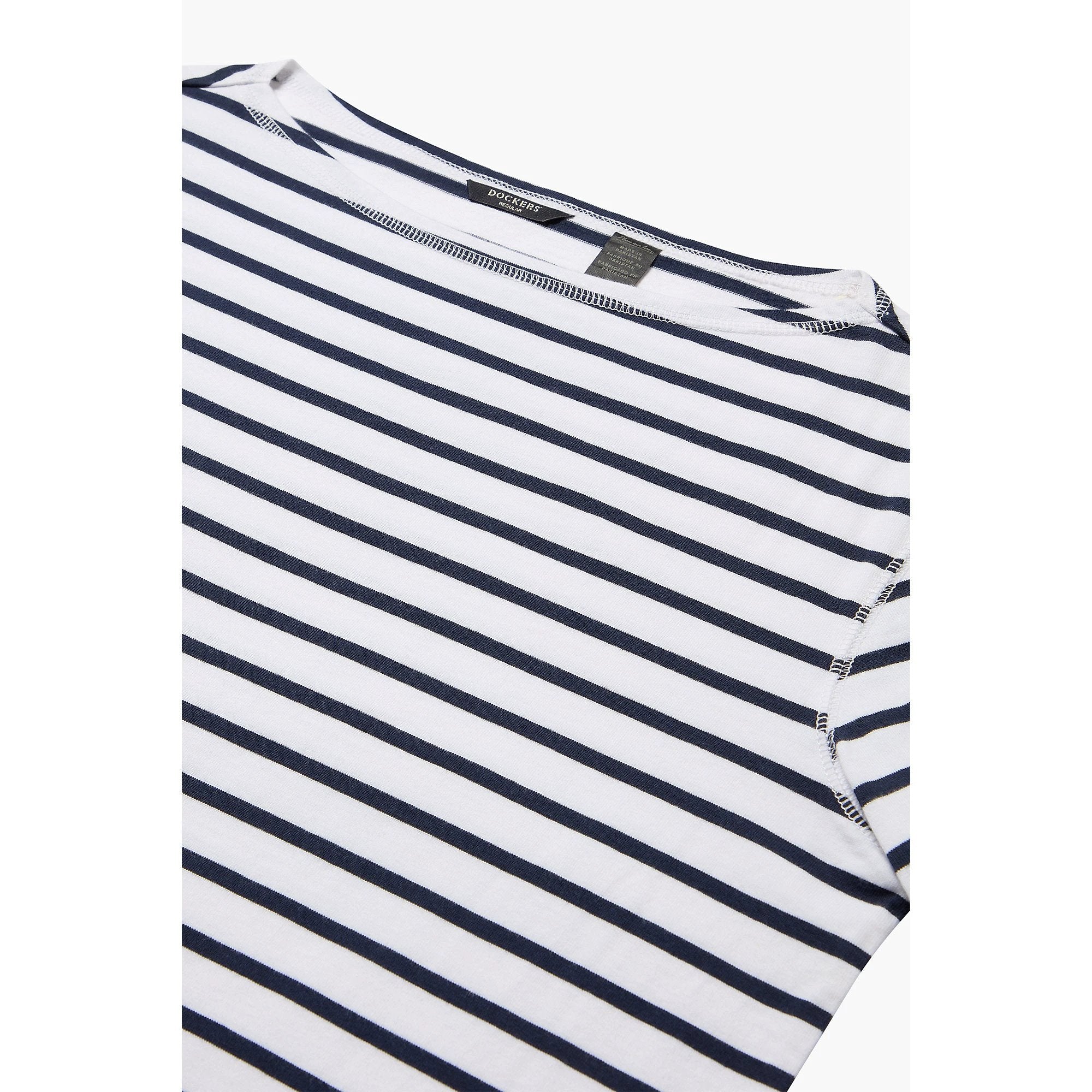 Camiseta Dockers Boatneck Mangas Largas Rayas Para Damas by Dockers