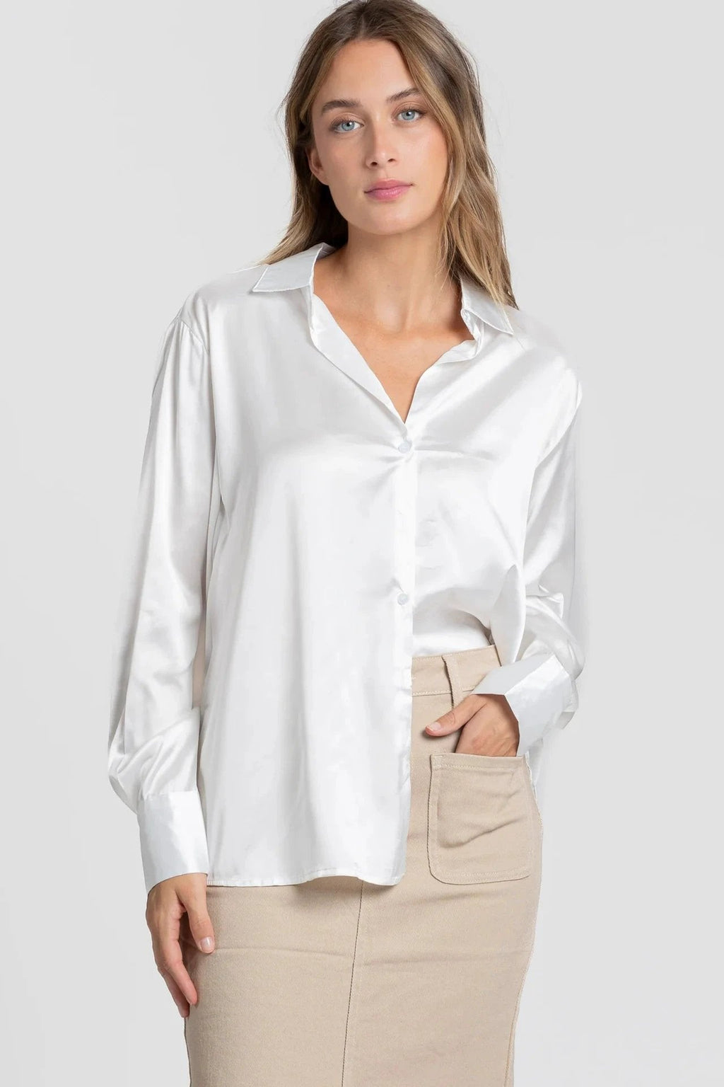 Blusa Armonias Mangas Largas Lisa Para Damas by Armonias