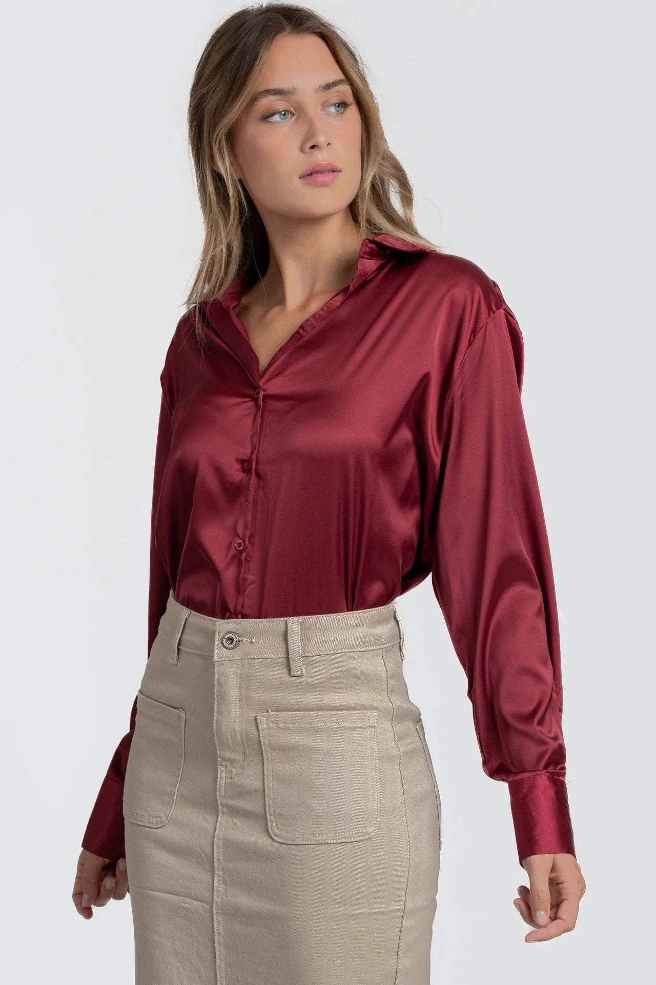 Blusa Armonias Mangas Largas Lisa Para Damas by Armonias