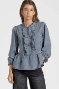 Blusa Armonias Mangas Largas Cuadros Para Damas by Armonias