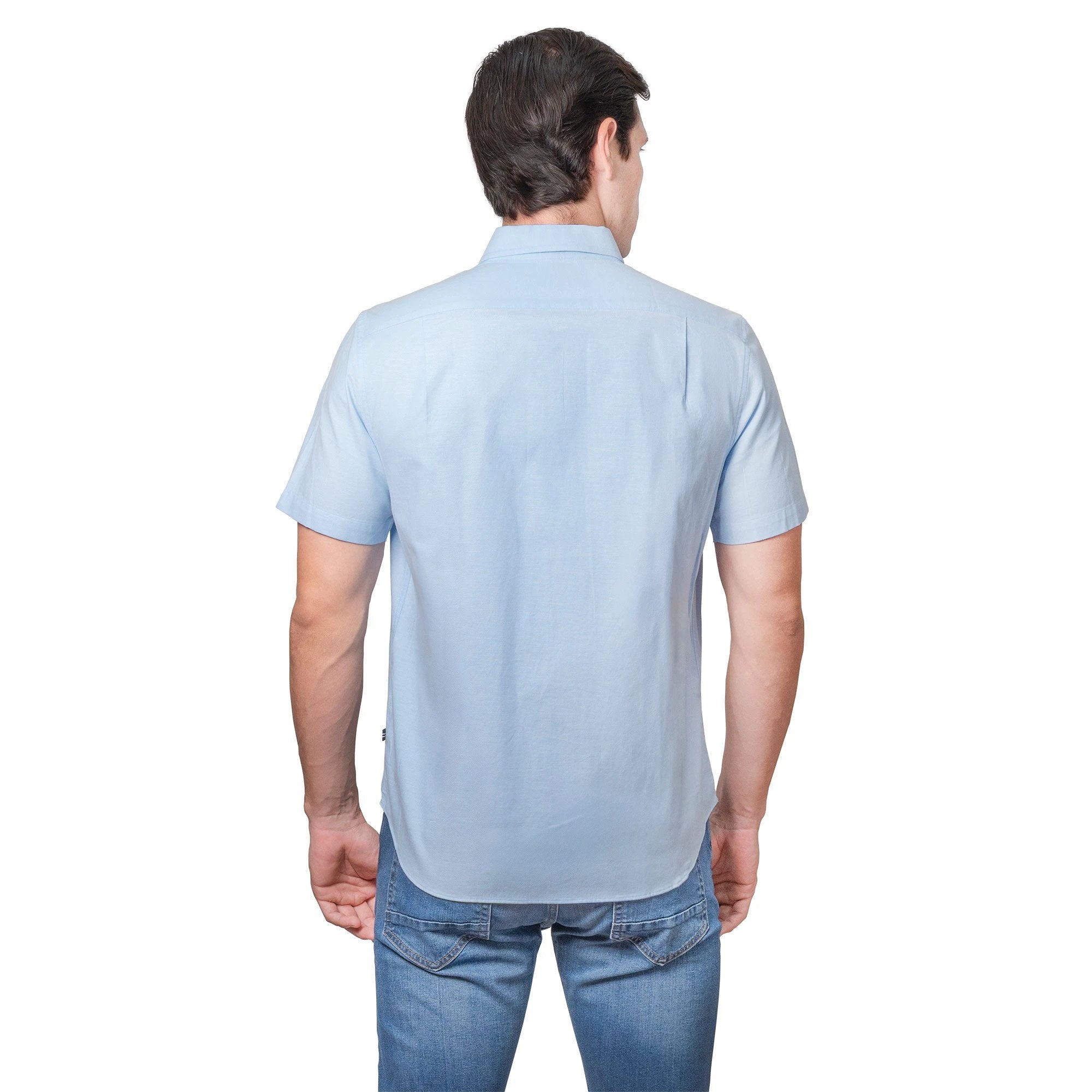 Camisa Nautica Mangas Cortas Lisa Para Caballeros by Nautica