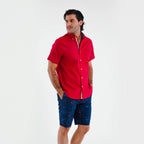 Camisa Nautica Mangas Cortas Lisa Para Caballeros by Nautica