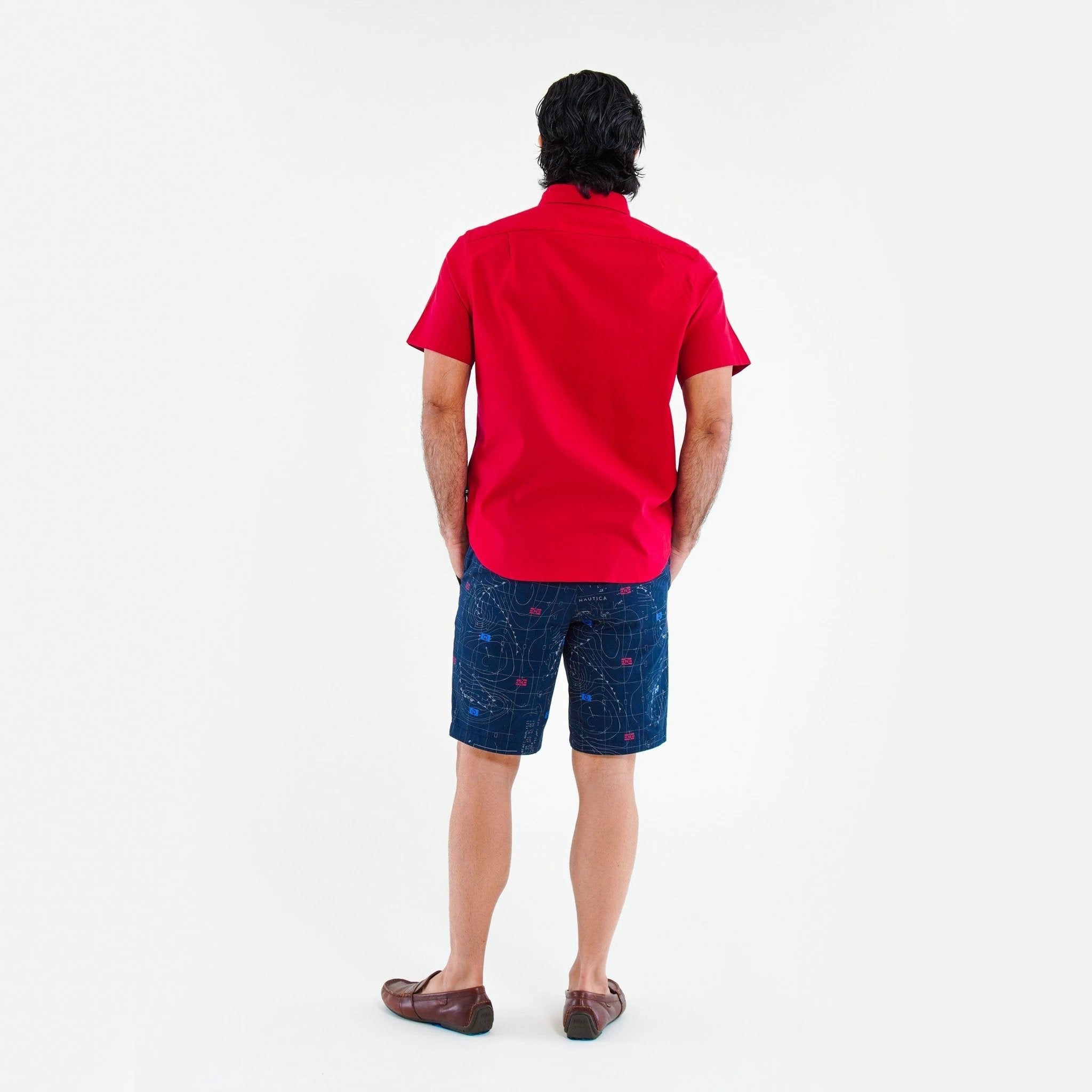 Camisa Nautica Mangas Cortas Lisa Para Caballeros by Nautica