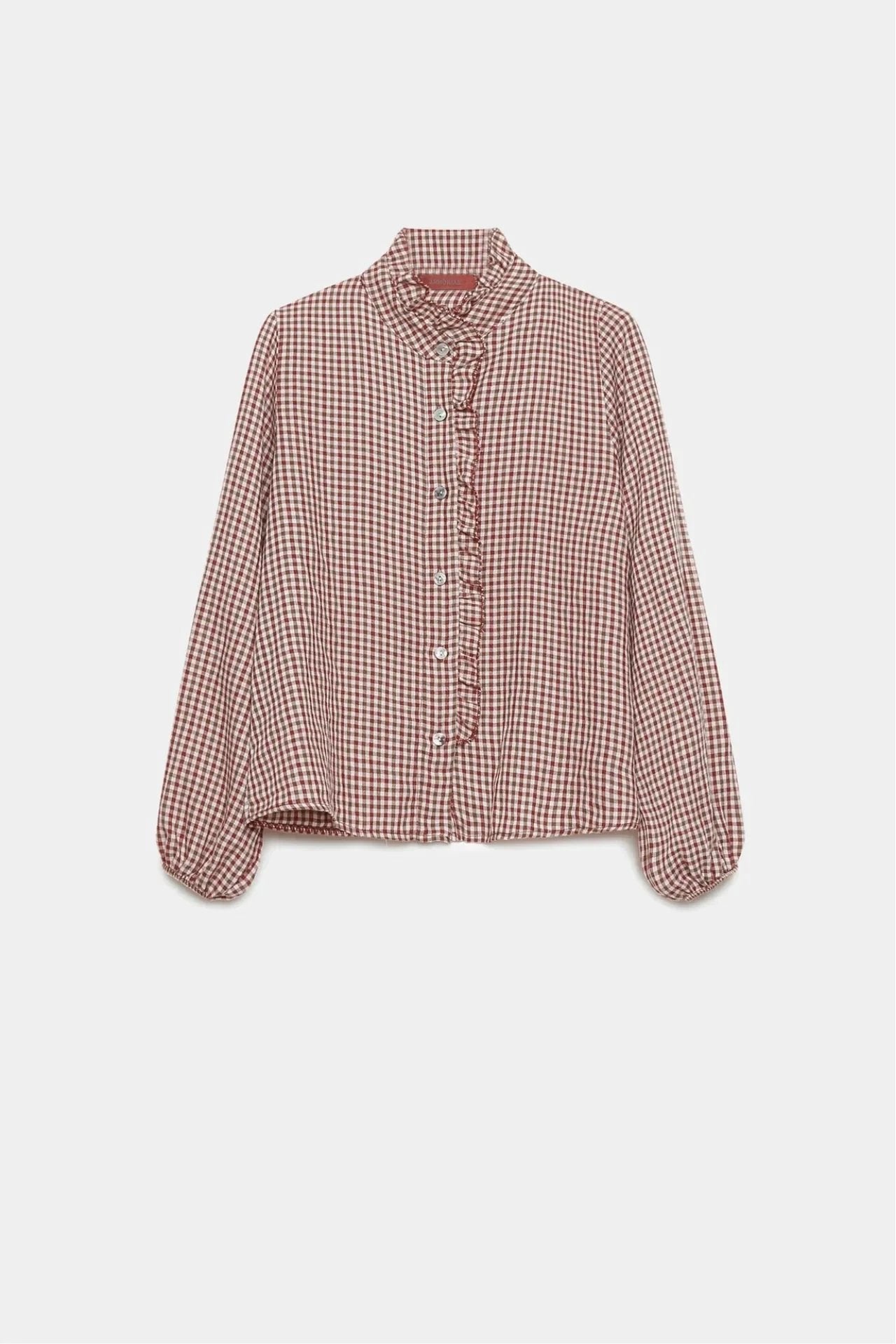 Blusa Armonias Mangas Largas Cuadros Para Damas by Armonias