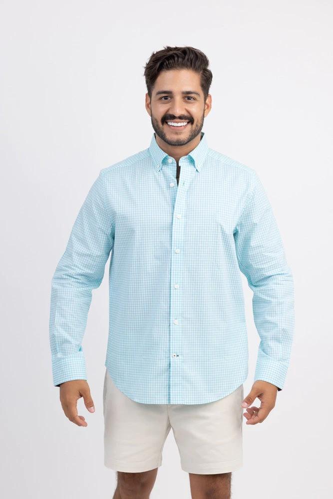 Camisa Nautica Mangas Largas Cuadros Para Caballeros by Nautica