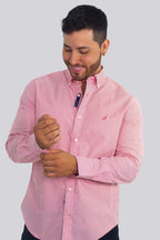 Camisa Nautica Mangas Largas Rayas Para Caballeros by Nautica