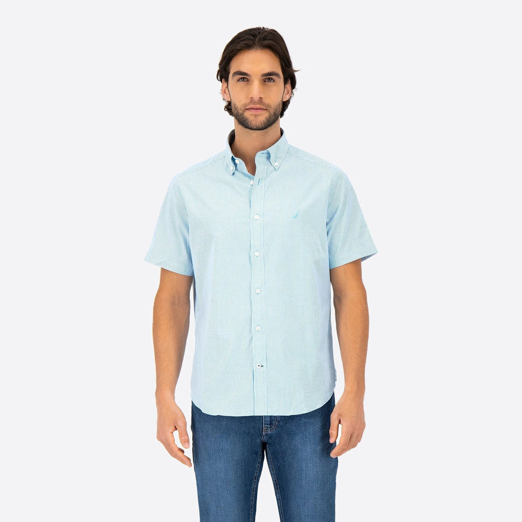 Camisa Nautica Mangas Cortas Rayas Para Caballeros by Nautica