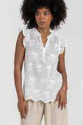 Blusa Armonias Mangas Cortas Estampada Para Damas by Armonias