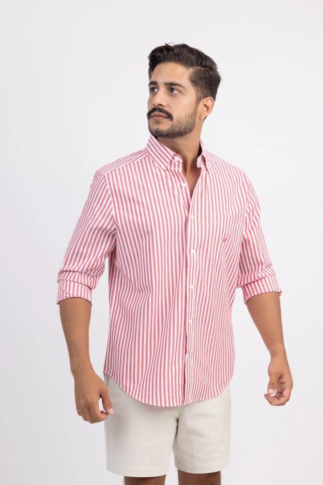 Camisa Nautica Mangas Largas Rayas Para Caballeros by Nautica