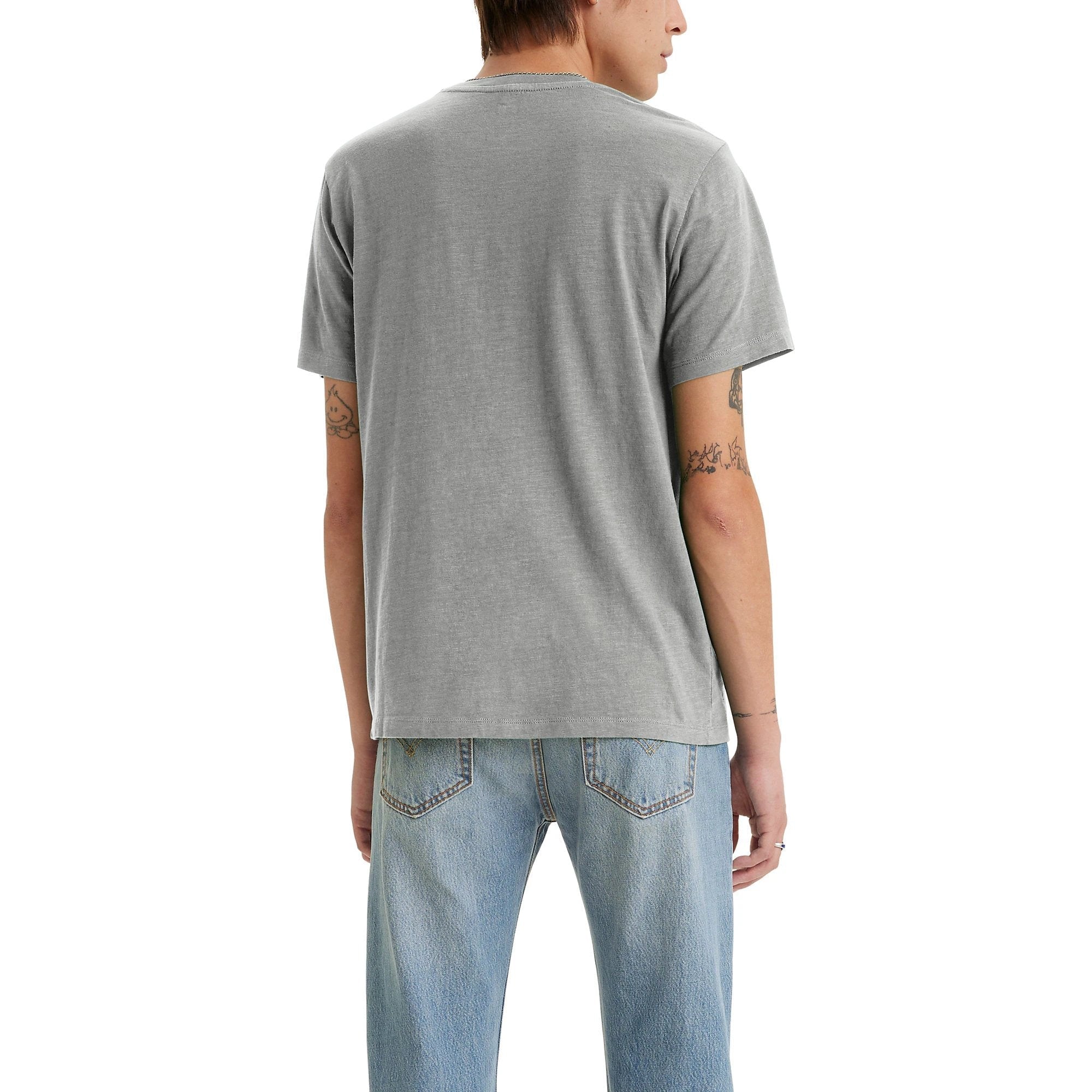 Camiseta Levis Mangas Cortas Lisa Con Bolsillo Para Caballeros by Levis