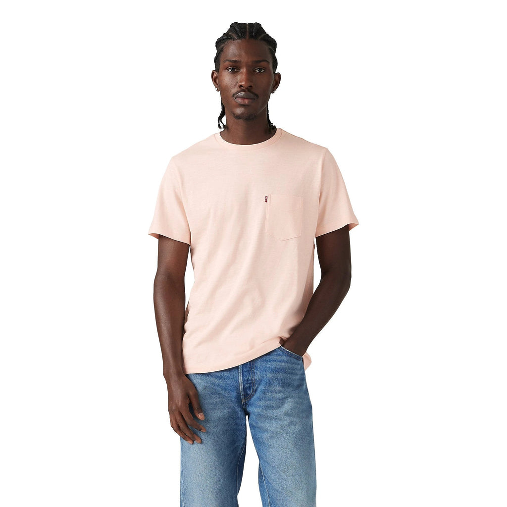 Camiseta Levis Mangas Cortas Lisa Con Bolsillos Para Caballeros by Levis