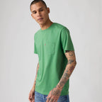 Camiseta Levis Mangas Cortas Lisa Con Bolsillo Para Caballeros by Levis