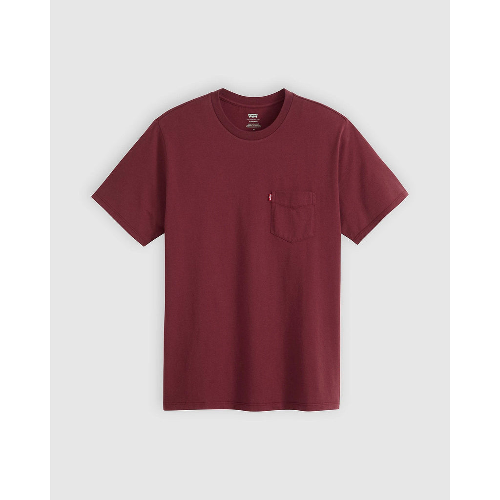 Camiseta Levis Mangas Cortas Lisa Con Bolsillo Para Caballeros by Levis