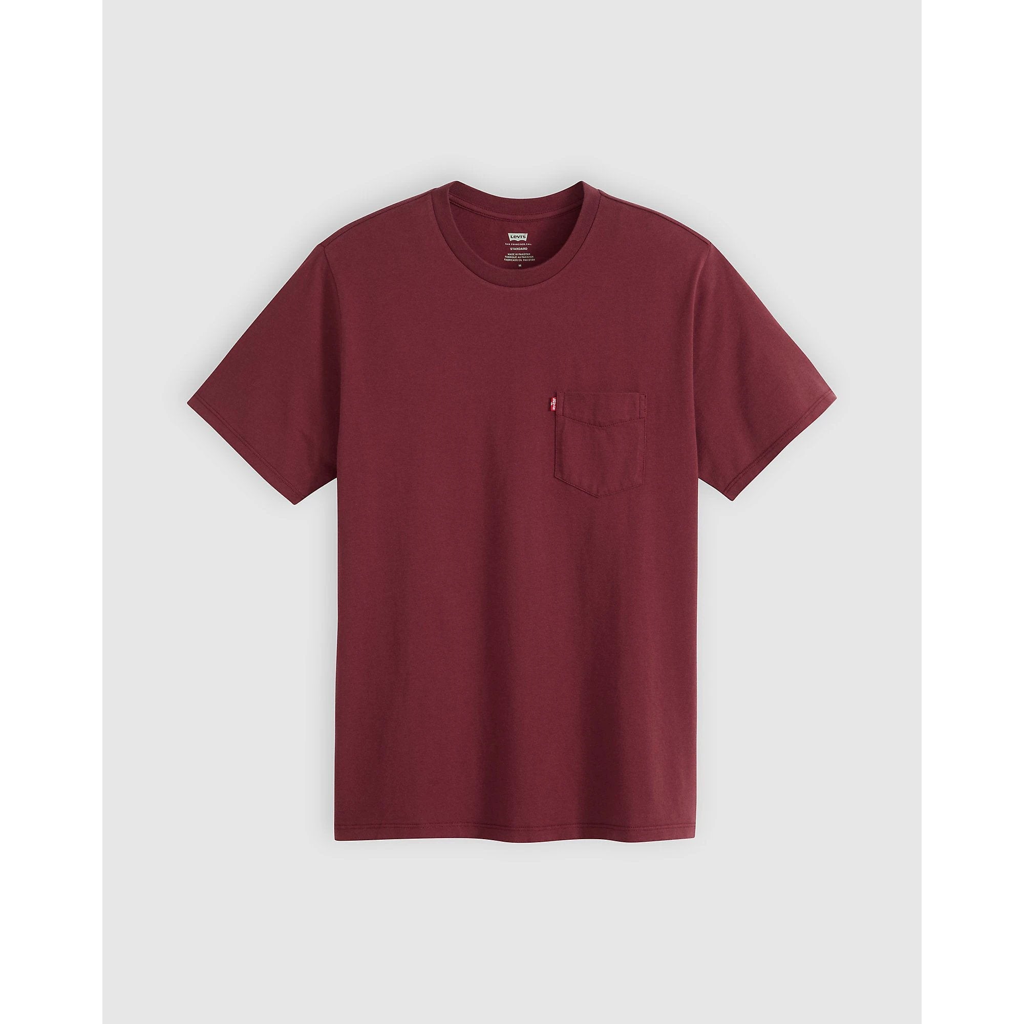 Camiseta Levis Mangas Cortas Lisa Con Bolsillo Para Caballeros by Levis