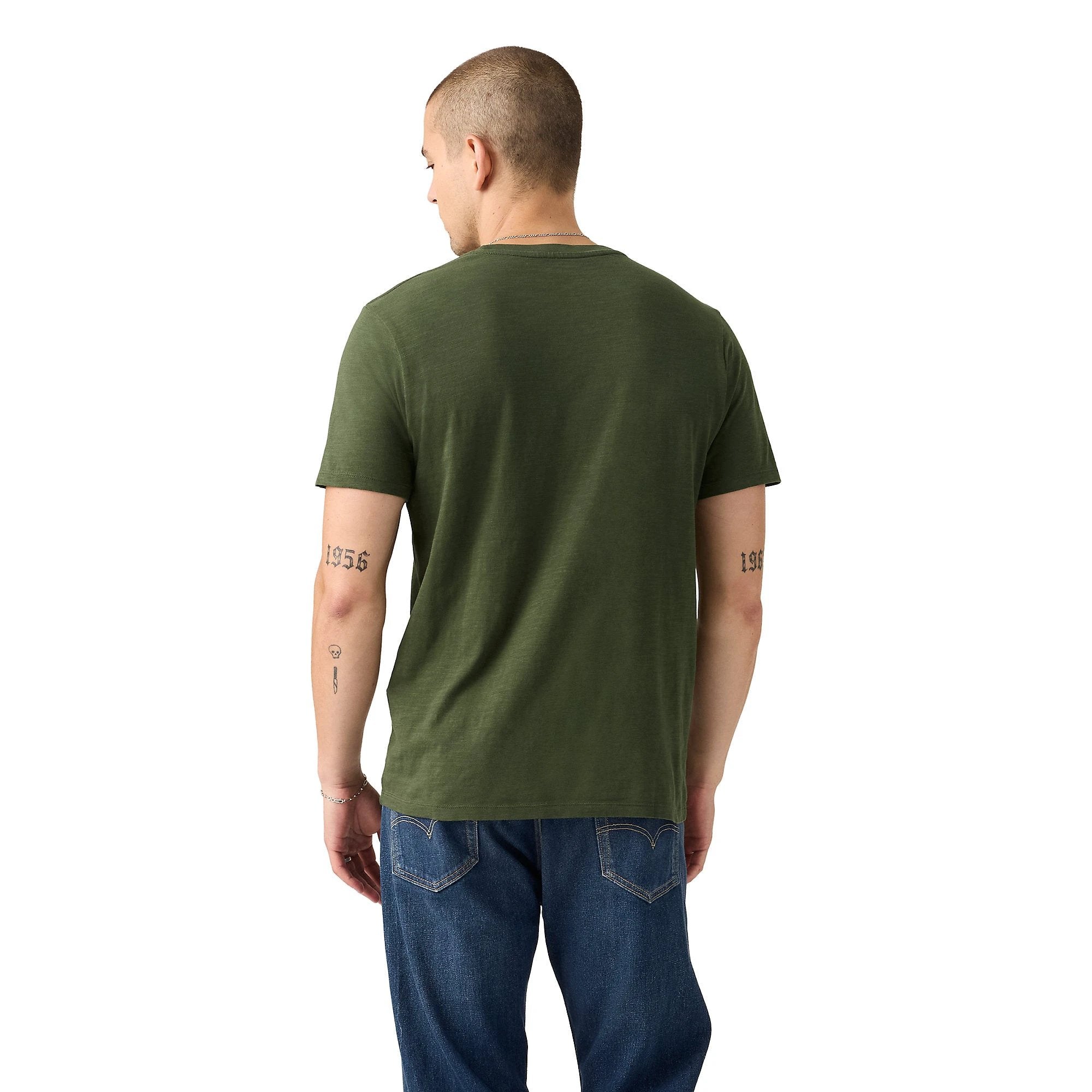 Camiseta Levis Mangas Cortas Lisa Con Bolsillo Para Caballeros by Levis