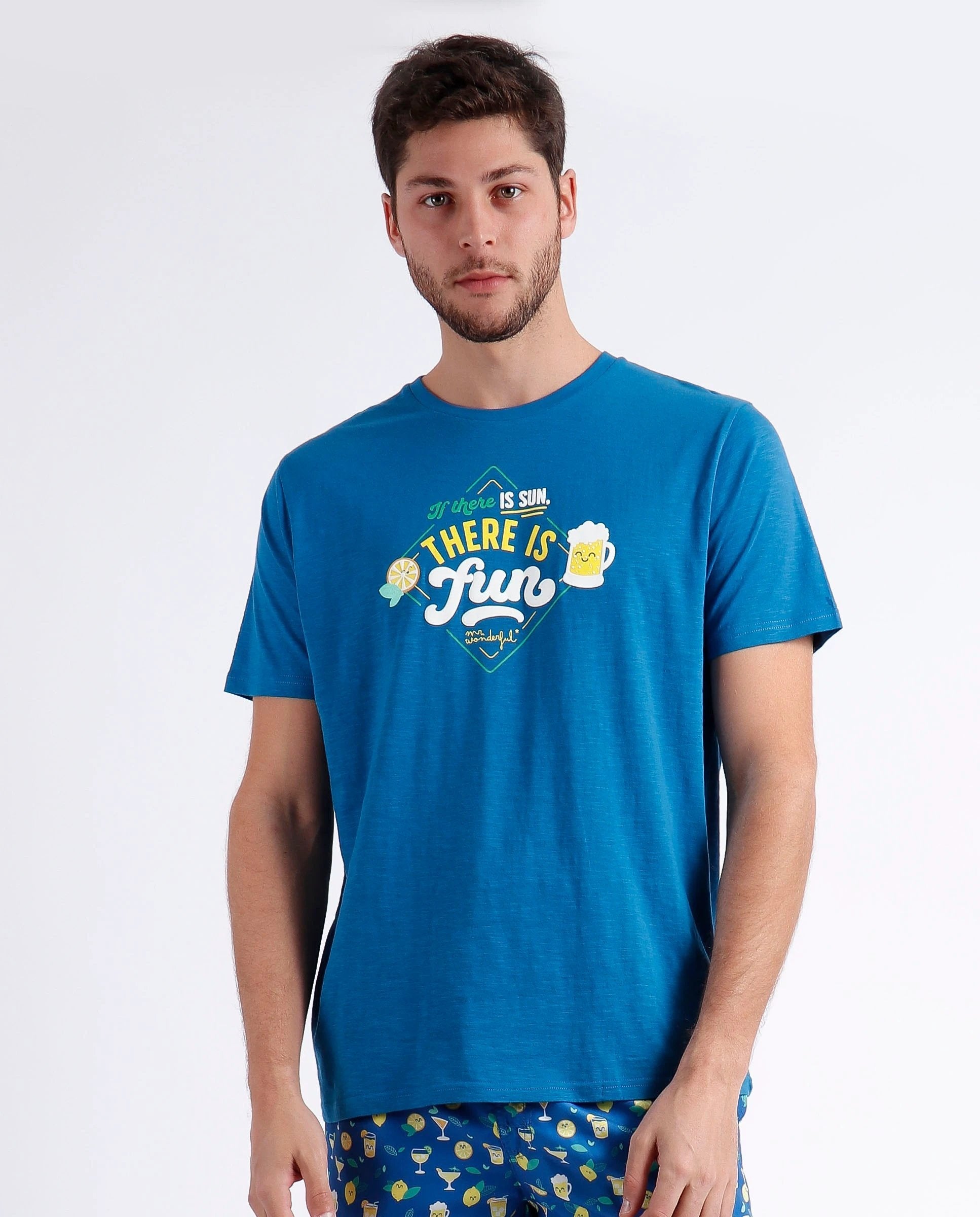 Camiseta Mr Wonderful Mangas Cortas Estampada Para Caballeros by Mr. Wonderful