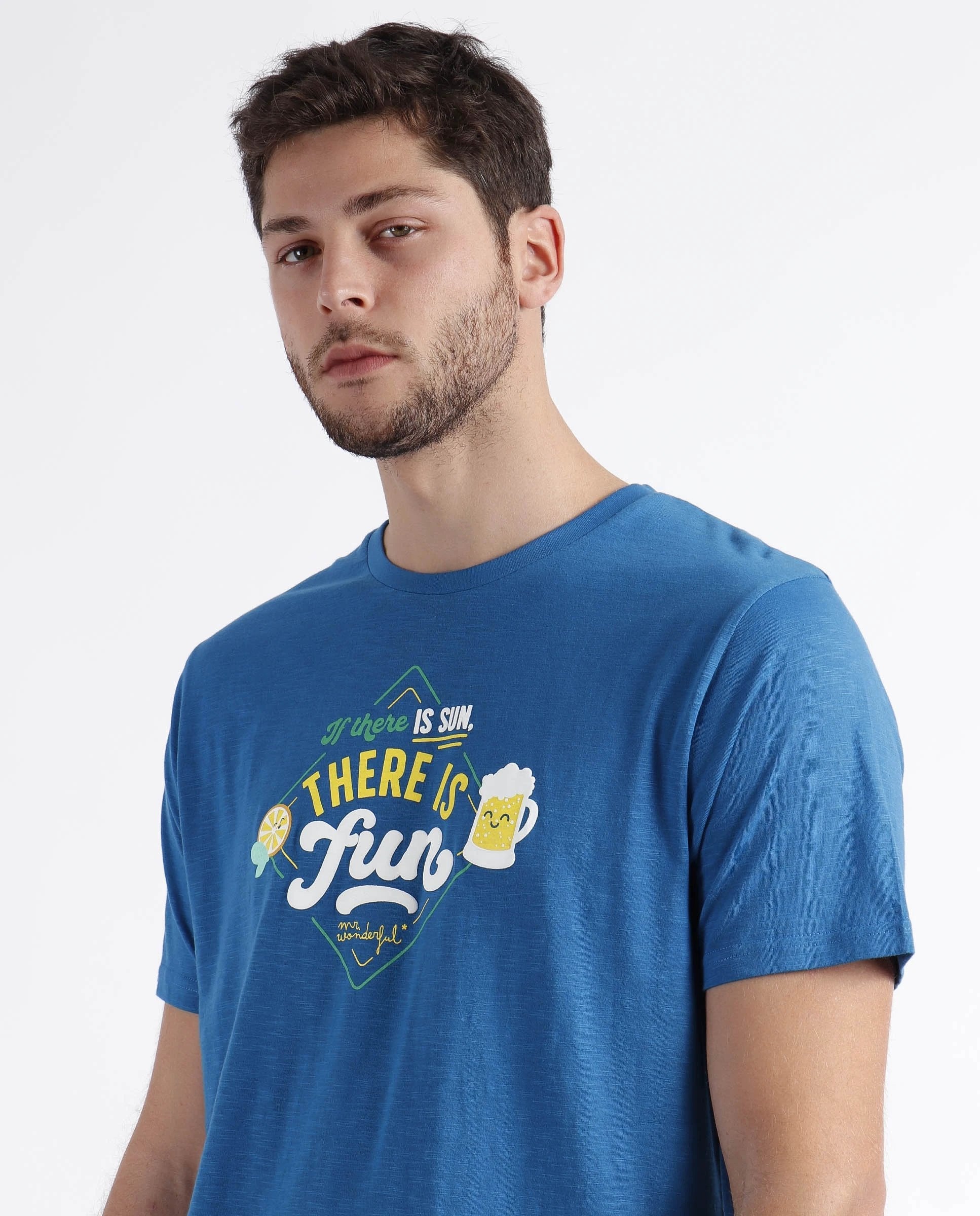 Camiseta Mr Wonderful Mangas Cortas Estampada Para Caballeros by Mr. Wonderful