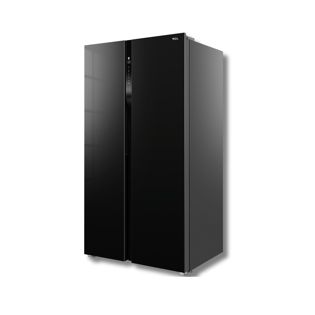 Nevera Side by Side TCL P520SBGB 18 Pies Cúbicos Inverter Glass Black