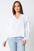 Blusa Olivaceous Mangas Largas Lisa P/ Damas by Olivaceous