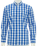 Camisa Izod Mangas Larga Cuadros para Caballeros 23sw089-4039