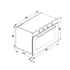 HORNO EMPOTRABLE 36'' DRIJA