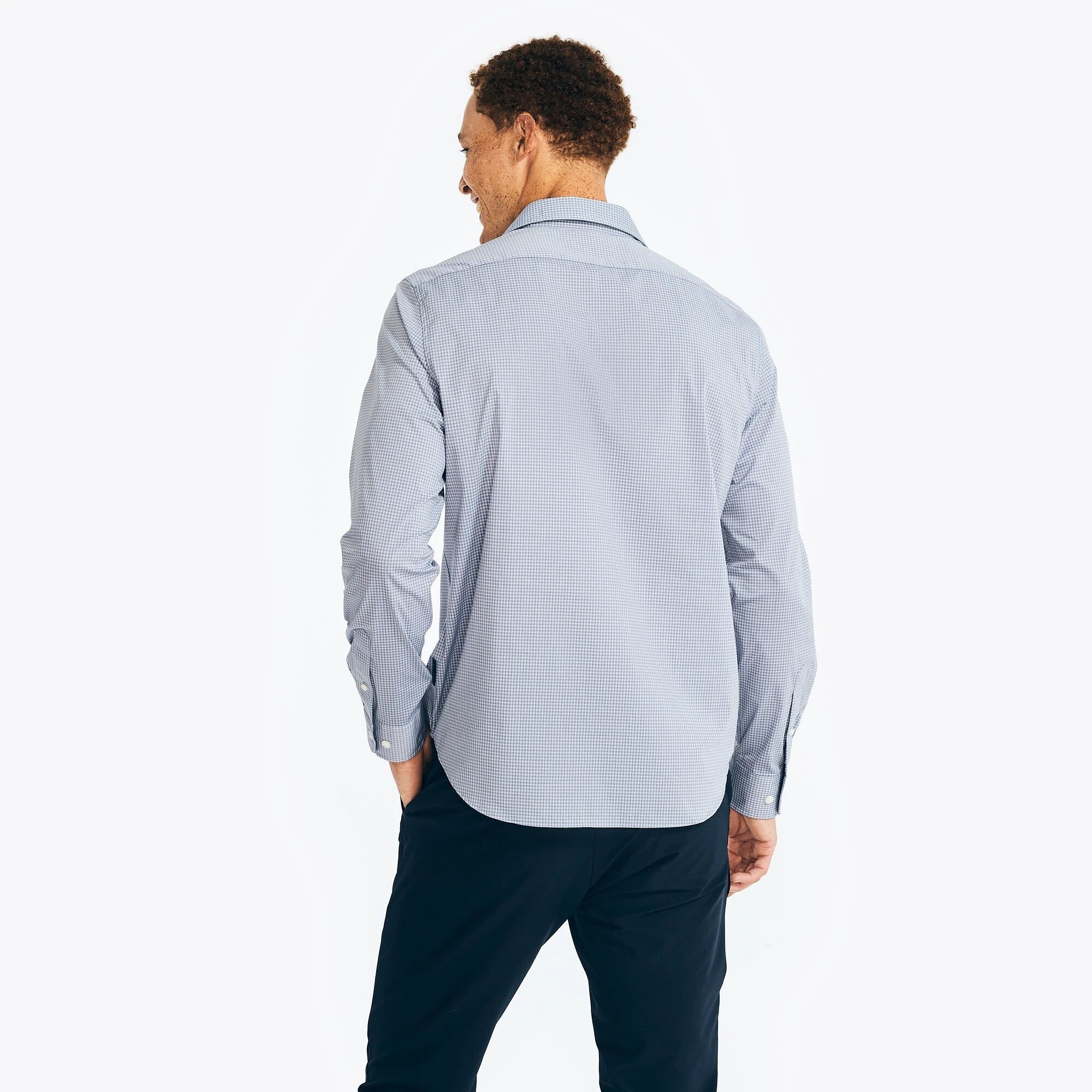 Camisa Nautica Mangas Largas Cuadros Para Caballeros by Nautica