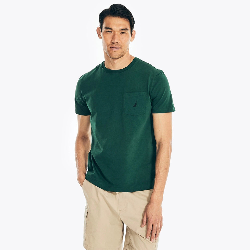 Camiseta Nautica Mangas Cortas Lisa P/ Caballeros 27000V by Nautica