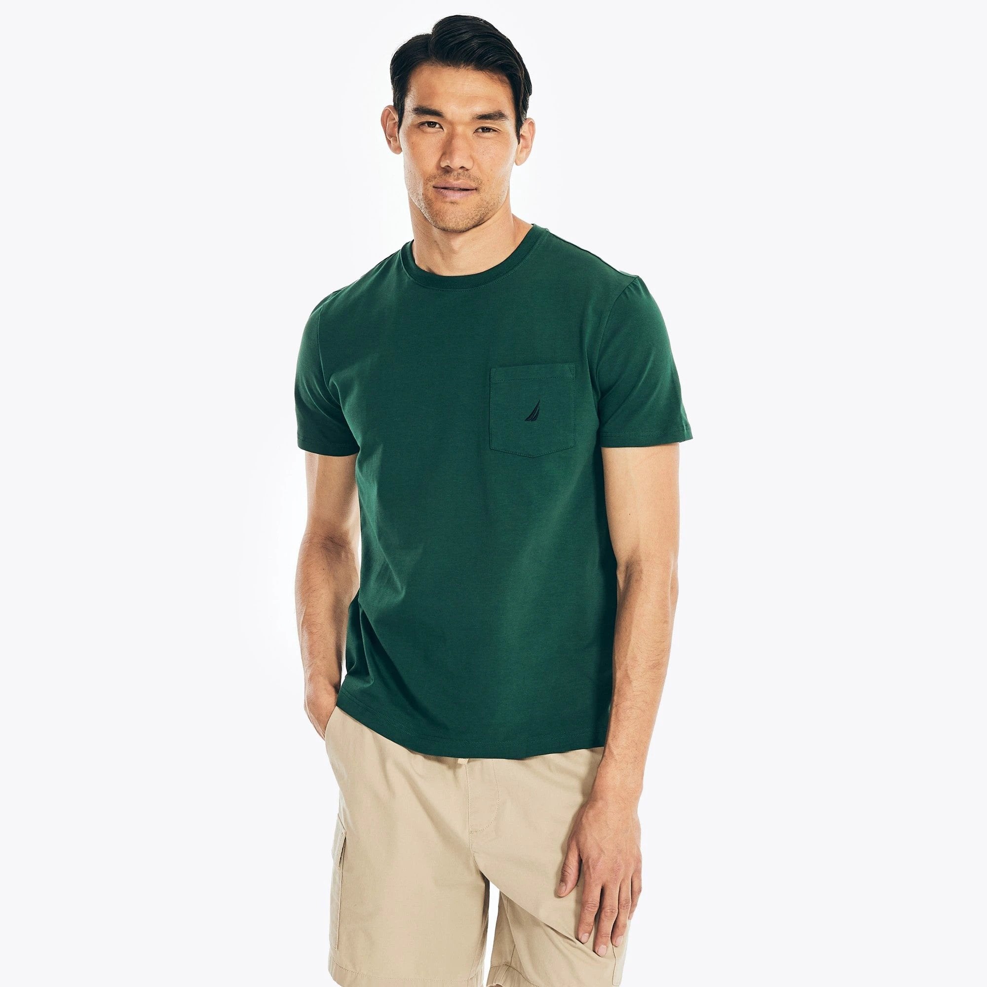 Camiseta Nautica Mangas Cortas Lisa P/ Caballeros 27000V by Nautica