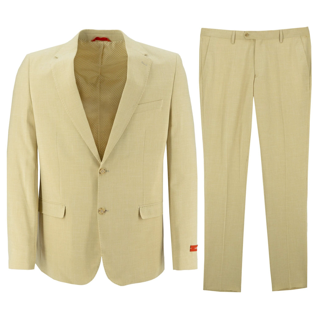 Traje Zanetti 2 Botones Luca/pzet Liso Para Caballeros by Zanetti