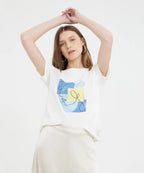 Camiseta Pat Primo Mangas Cortas Estampada para Damas 30093343