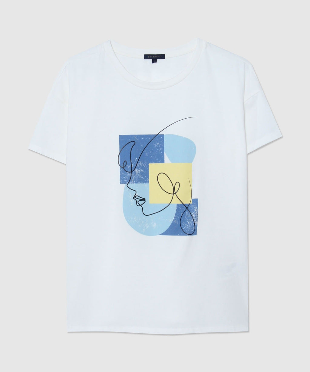 Camiseta Pat Primo Mangas Cortas Estampada para Damas 30093343