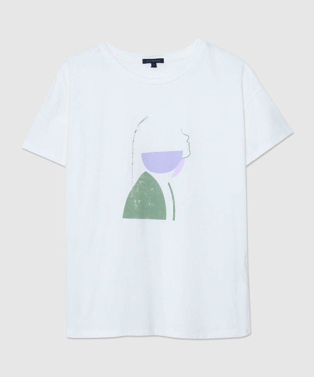 Camiseta Pat Primo Mangas Cortas Estampada para Damas 30093343