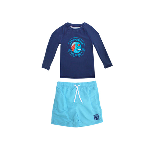 Traje de Baño Aeropostale Mangas Largas Estampado 2 Piezas Nino