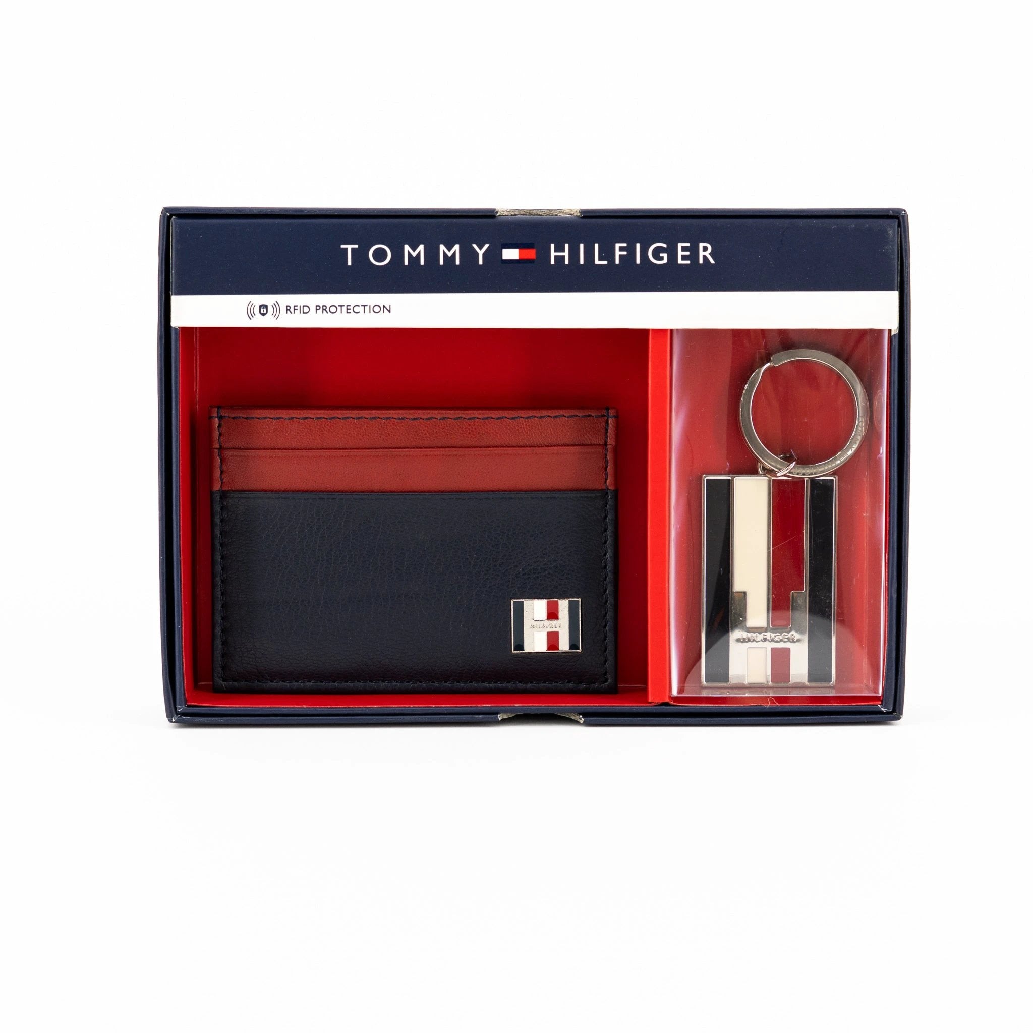 Tarjetero Tommy Hilfiger Con Llavero P/ Caballeros 31TLE33034 by Tommy Hilfiger