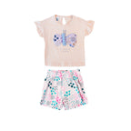 Conjunto Tiny Tots Mangas Cortas Mariposa 2 Piezas Para Niñas by Tiny Tots