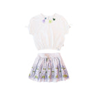 Conjunto West Mangas Cortas Estampada 2 Piezas Para Niñas by Tiny Tots