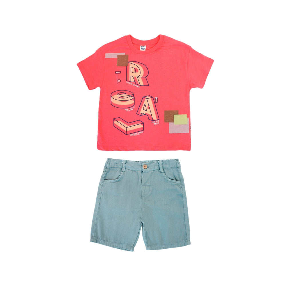 Conjunto Tiny Tots Mangas Cortas Estampado 2 Piezas Para Niños by Tiny Tots