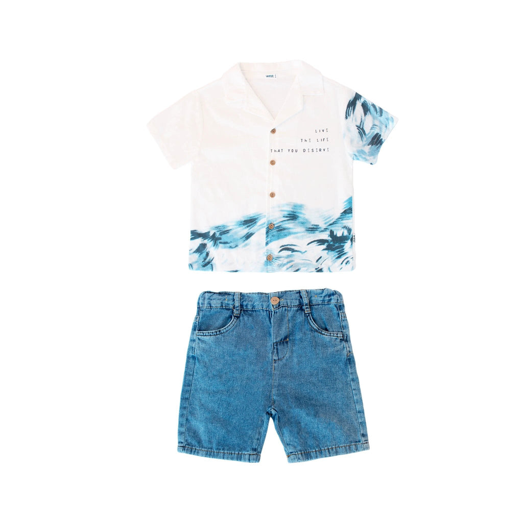 Conjunto Tiny Tots Mangas Cortas Estampado 2 Piezas Para Niños by Tiny Tots