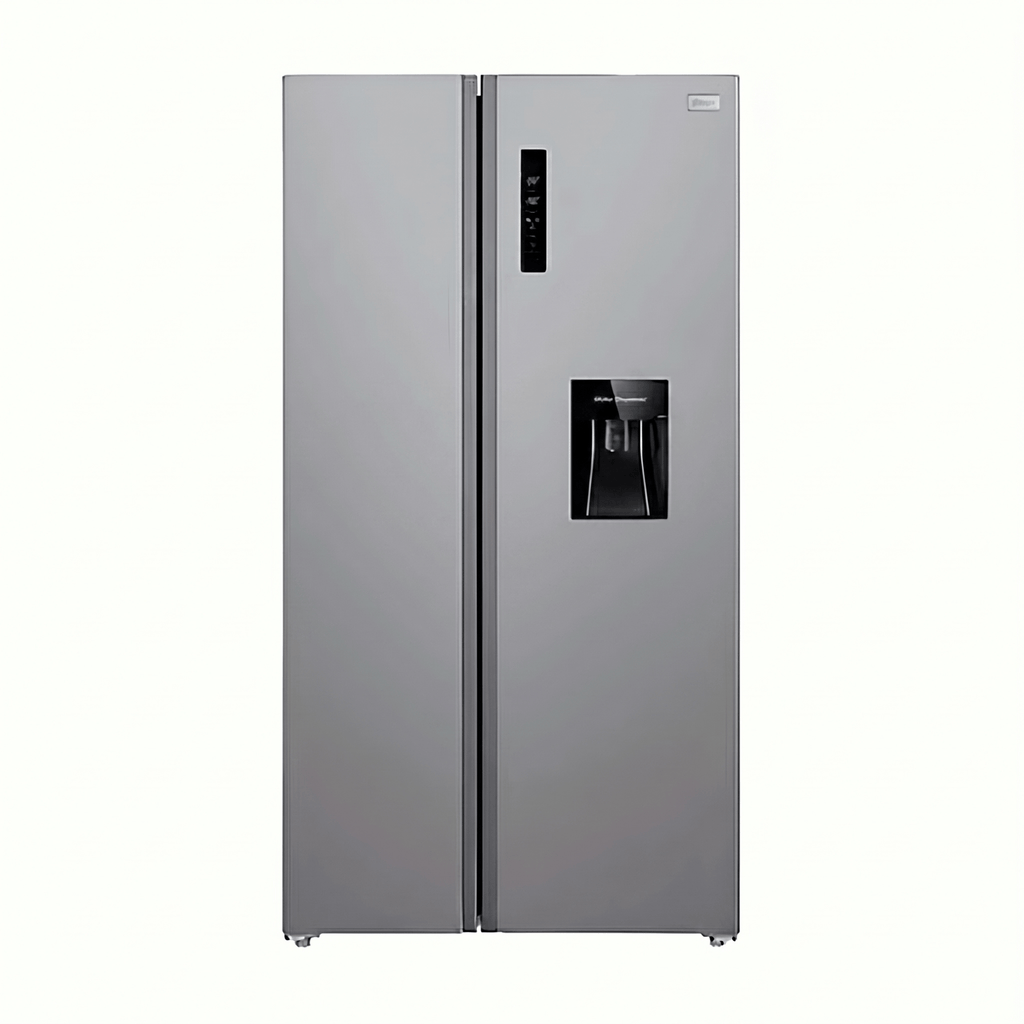 Nevera Side by Side Oster M/OS-SBSS2002EVADI 20 cu.ft. con Dispensador de Agua y Hielo Acero
