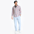 Camisa Nautica Mangas Largas Cuadros Para Caballeros by Nautica