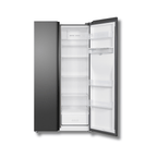 Nevera Side by Side TCL P520SBC 18 Pies Cúbicos Inverter Dispensador de Agua Gris Oscuro