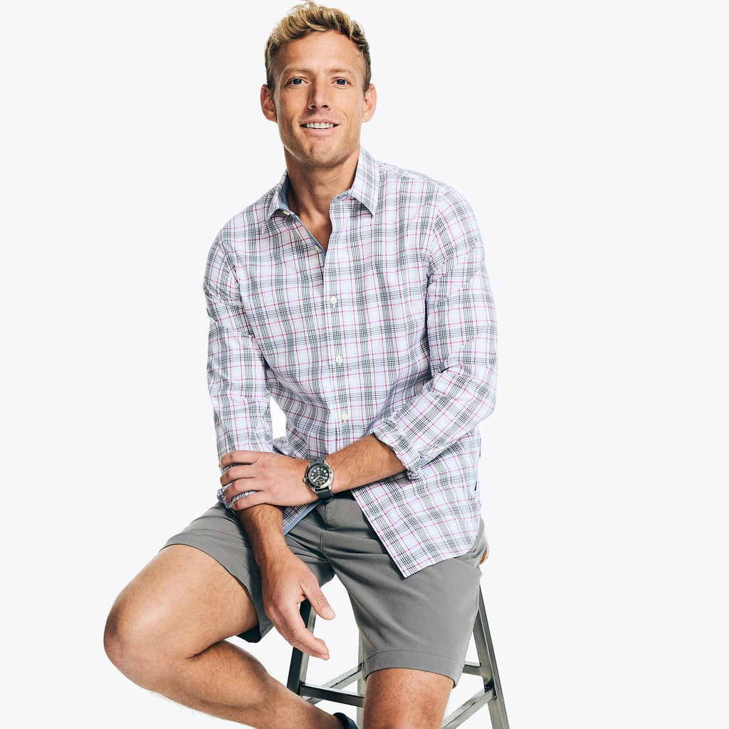 Camisa Nautica Mangas Largas Cuadros Para Caballeros by Nautica