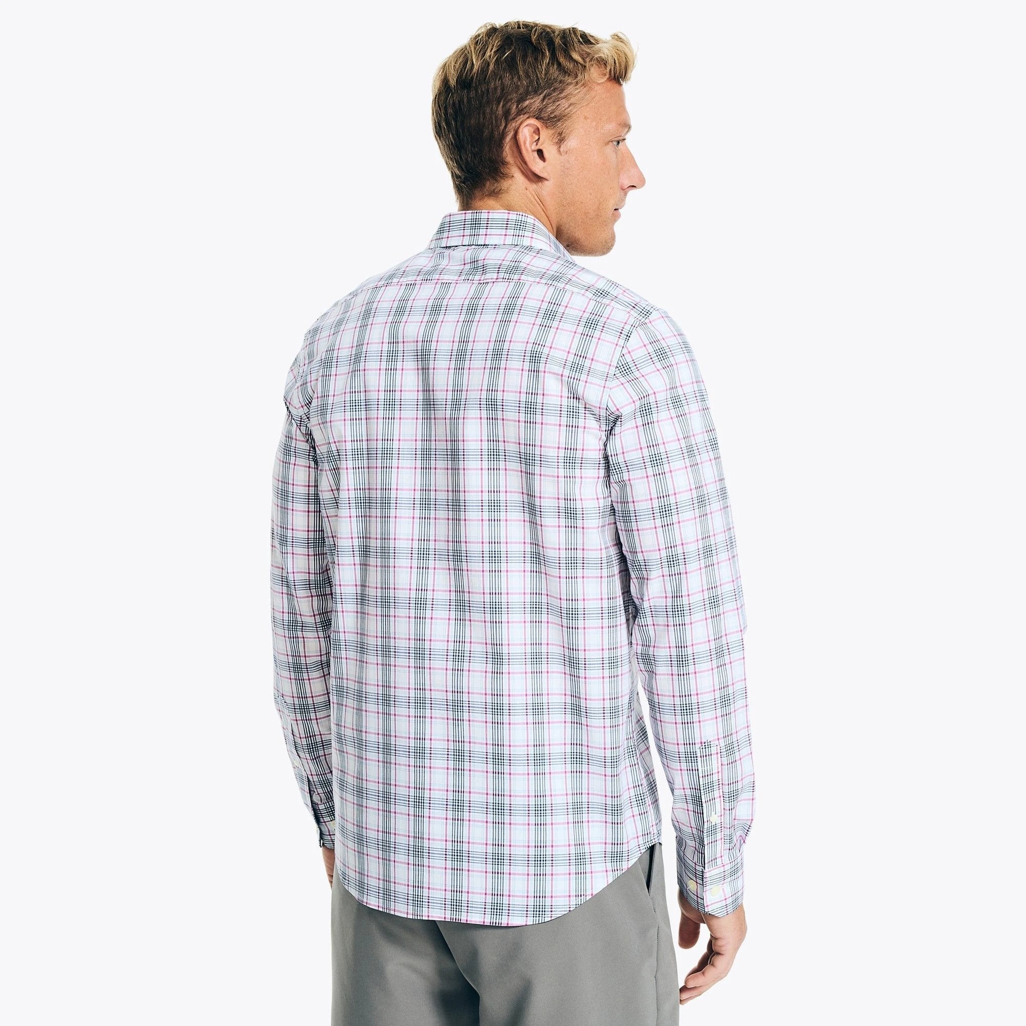 Camisa Nautica Mangas Largas Cuadros Para Caballeros by Nautica
