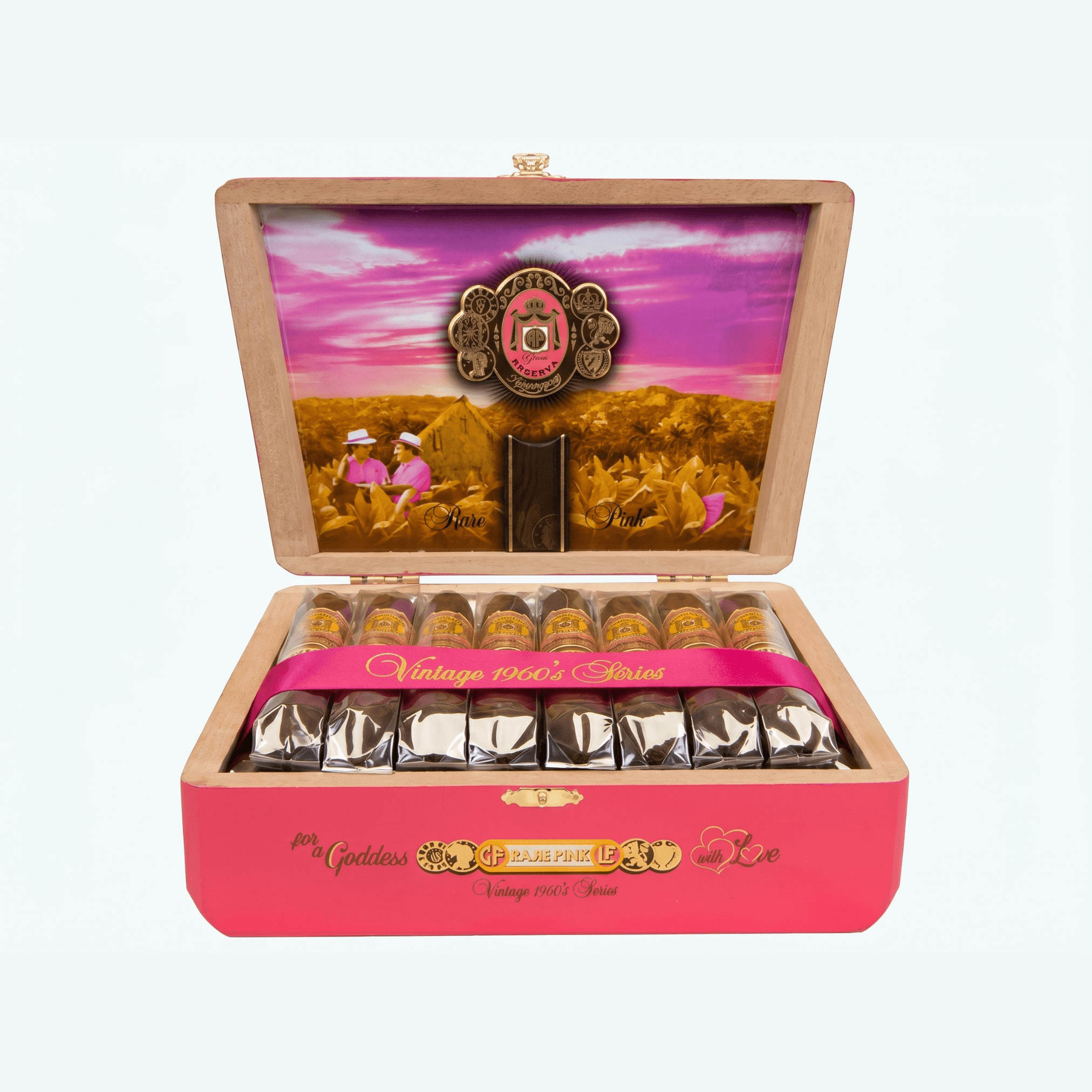 Arturo Fuente Rare Pink Vintage 1960's Series Happy Ending de 10