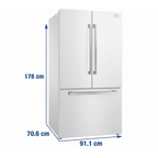 Refrigeradora French Door Oster M/OS-FDNFS2001VI 20 cu.ft. No Frost Inverter