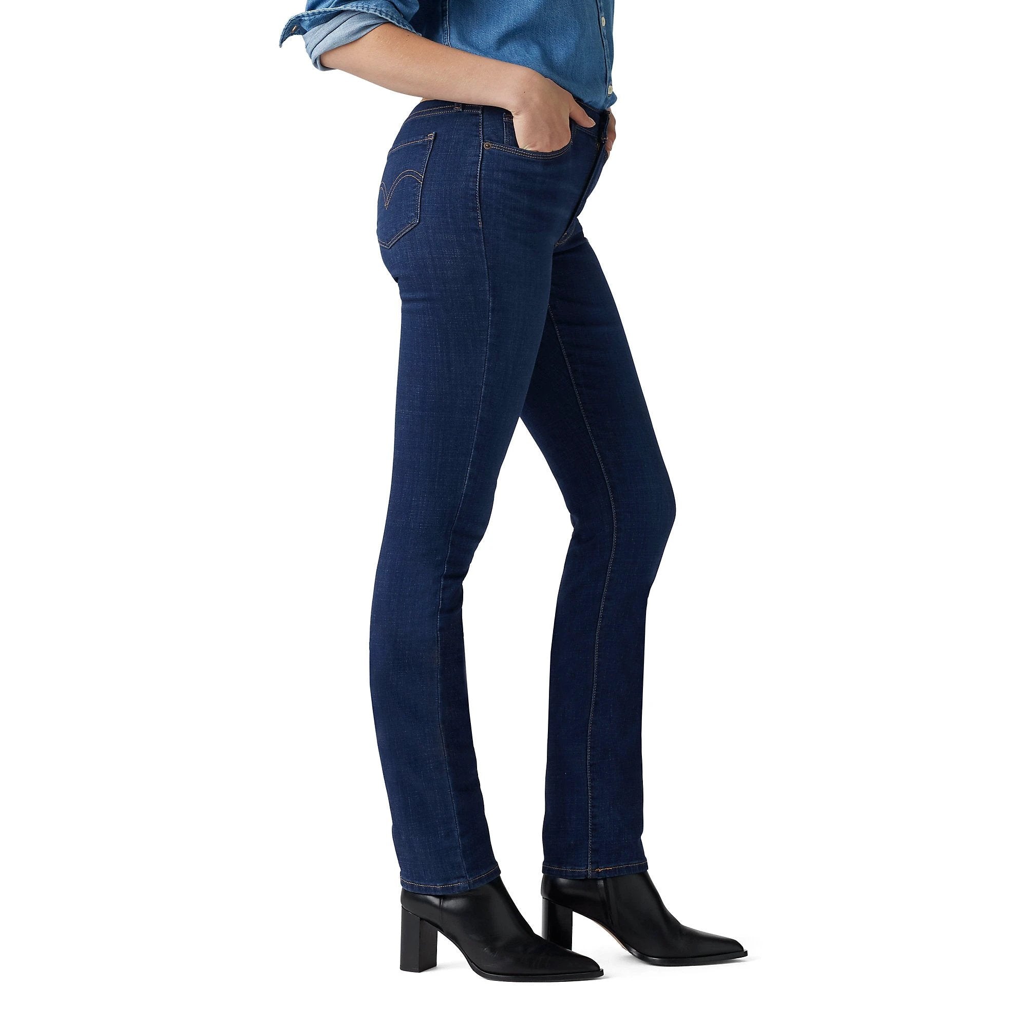 Pantalones Jeans Levis Classic Straight Para Damas by Levis