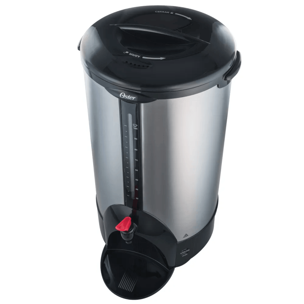 Cafetera Percoladora Oster M/BVSTDC-3394 de Acero Inoxidable para 100 Tazas