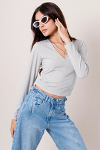 TOP MANGA LARGA RAYAS B-F 8499.