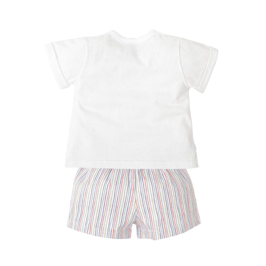 Conjunto Babidu Mangas Cortas Rayas Para Niños by Babidu